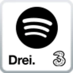 Logo of 3 & Spotify android Application 